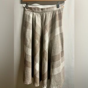 Vintage Wool Circle Skirt XS